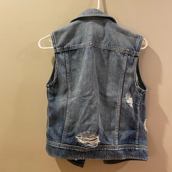 Greywire New York distressed denim vest size Small. {220} - Picture 2 of 10